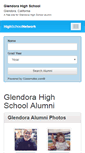 Mobile Screenshot of glendorahighschoolalumni.com